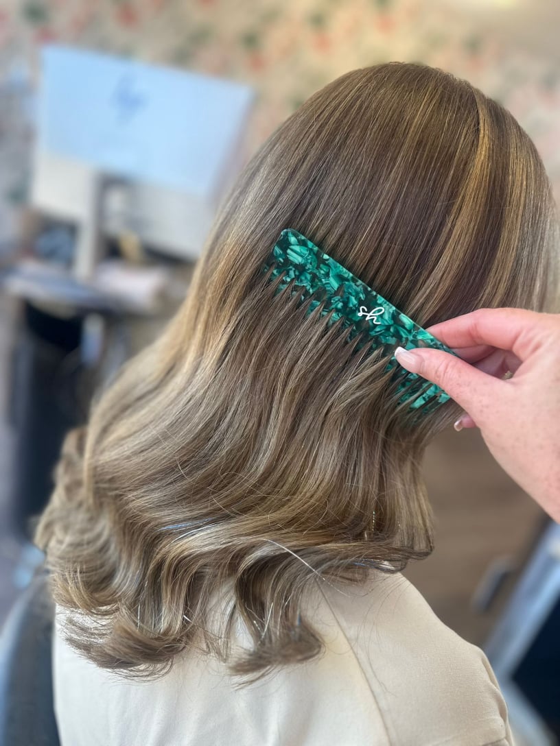 beige balayage professional hair salon selsey