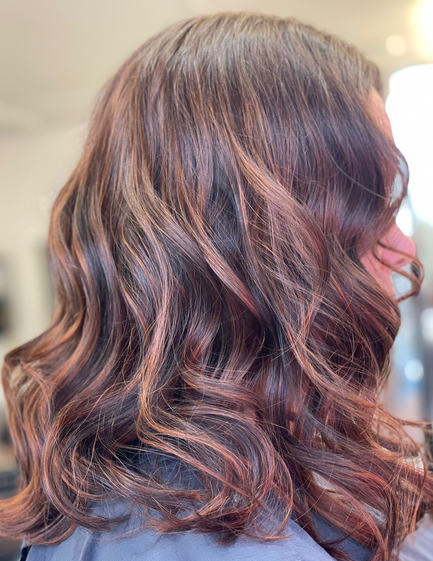 Balayage and curls