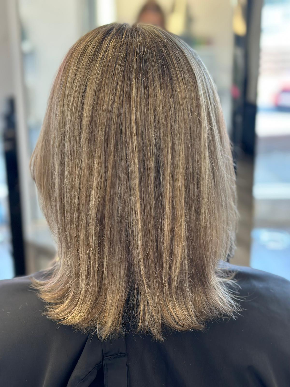 Balayage on damaged hair