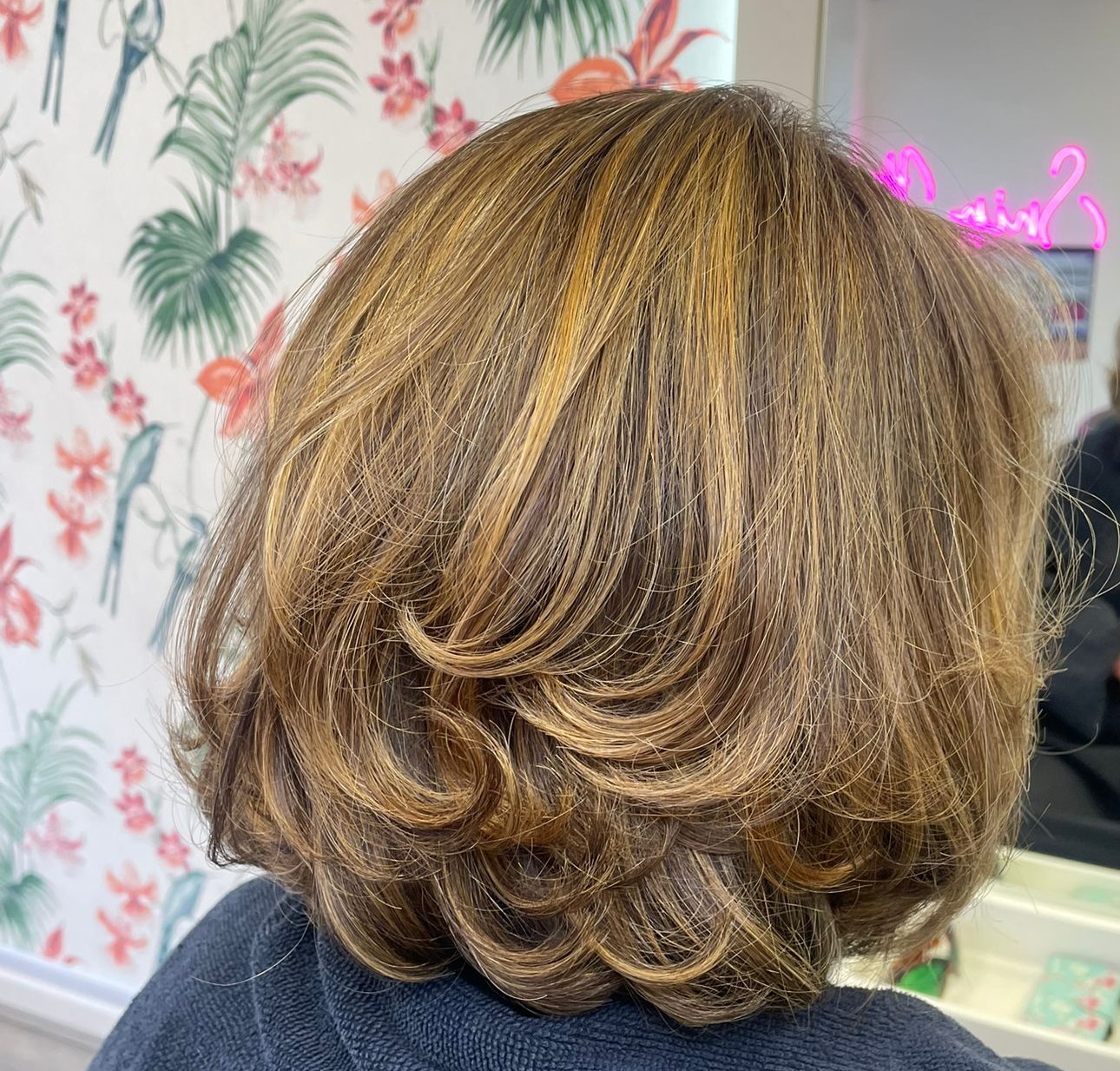 half head foils warm tones