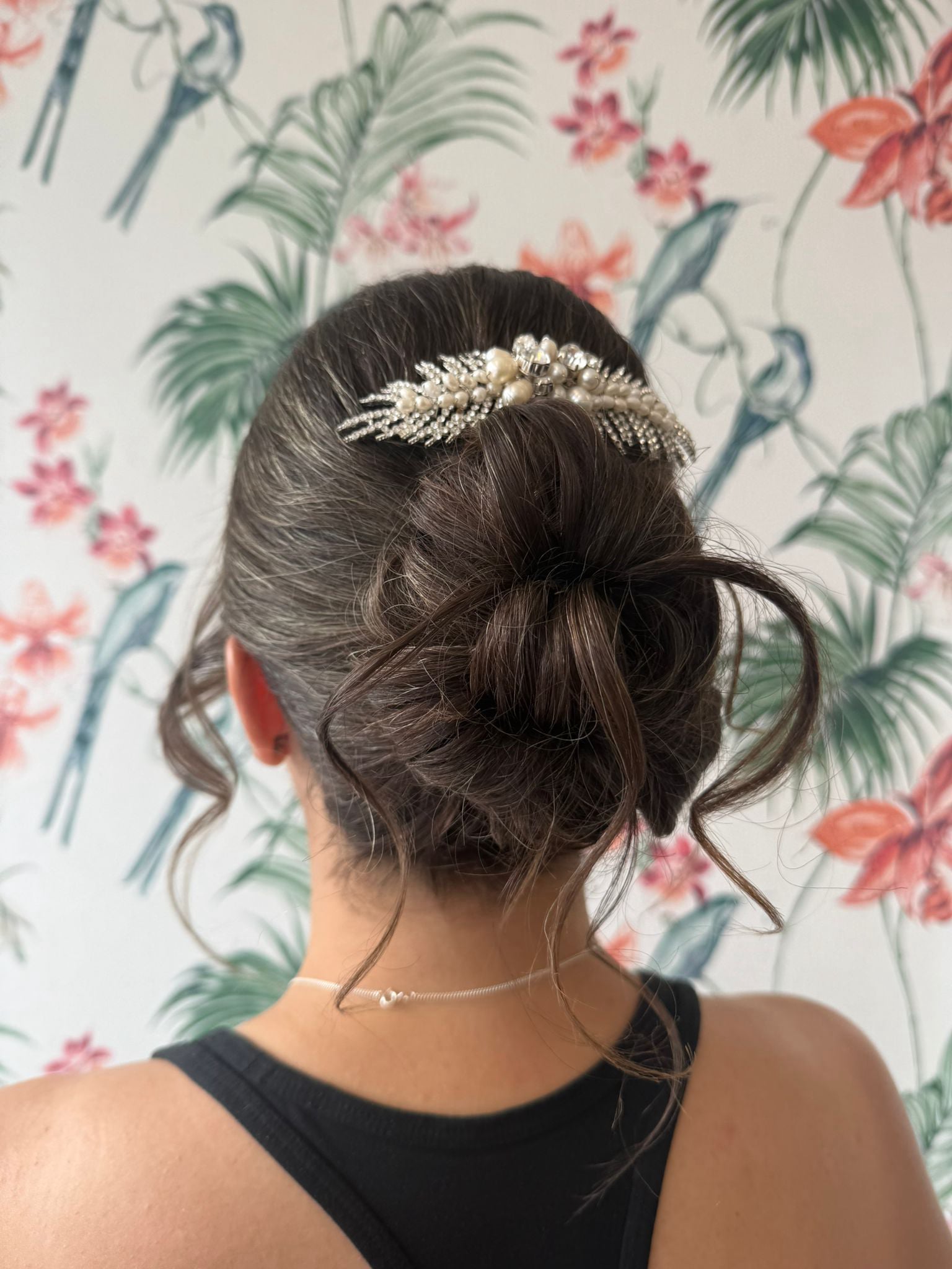 Bridesmaids hair up bun