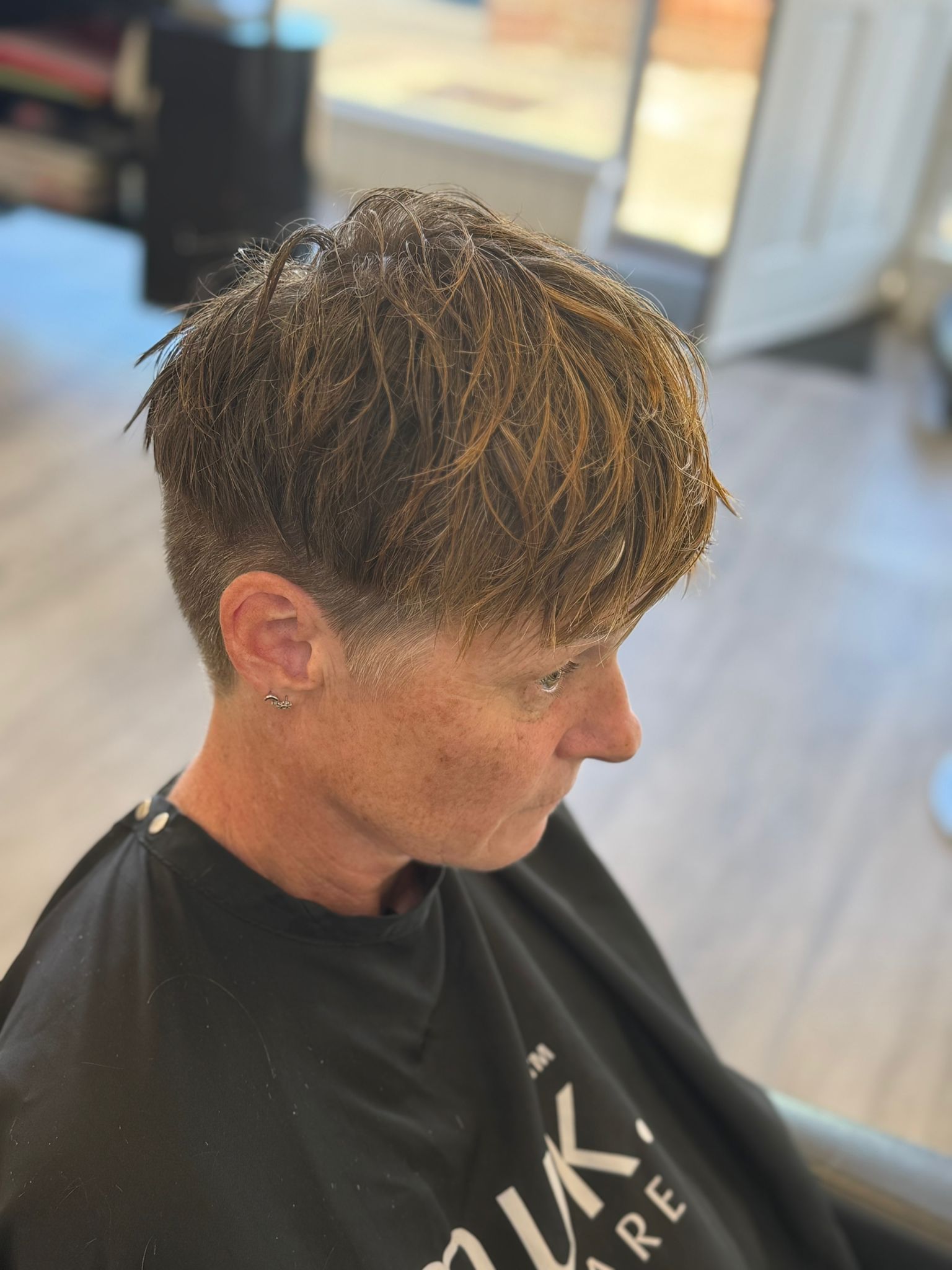 short pixie cut restyle