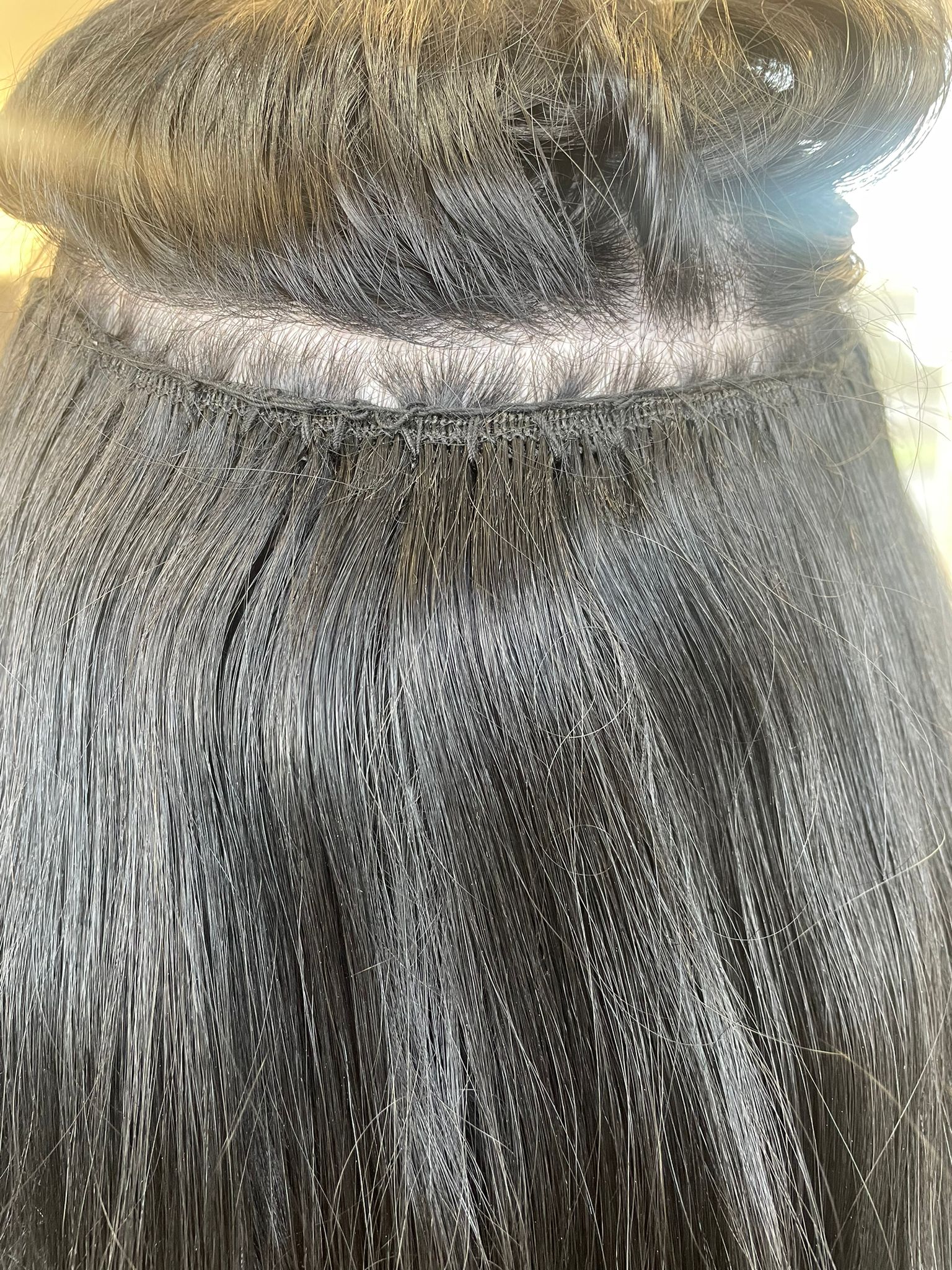 Weave-in hair extensions
