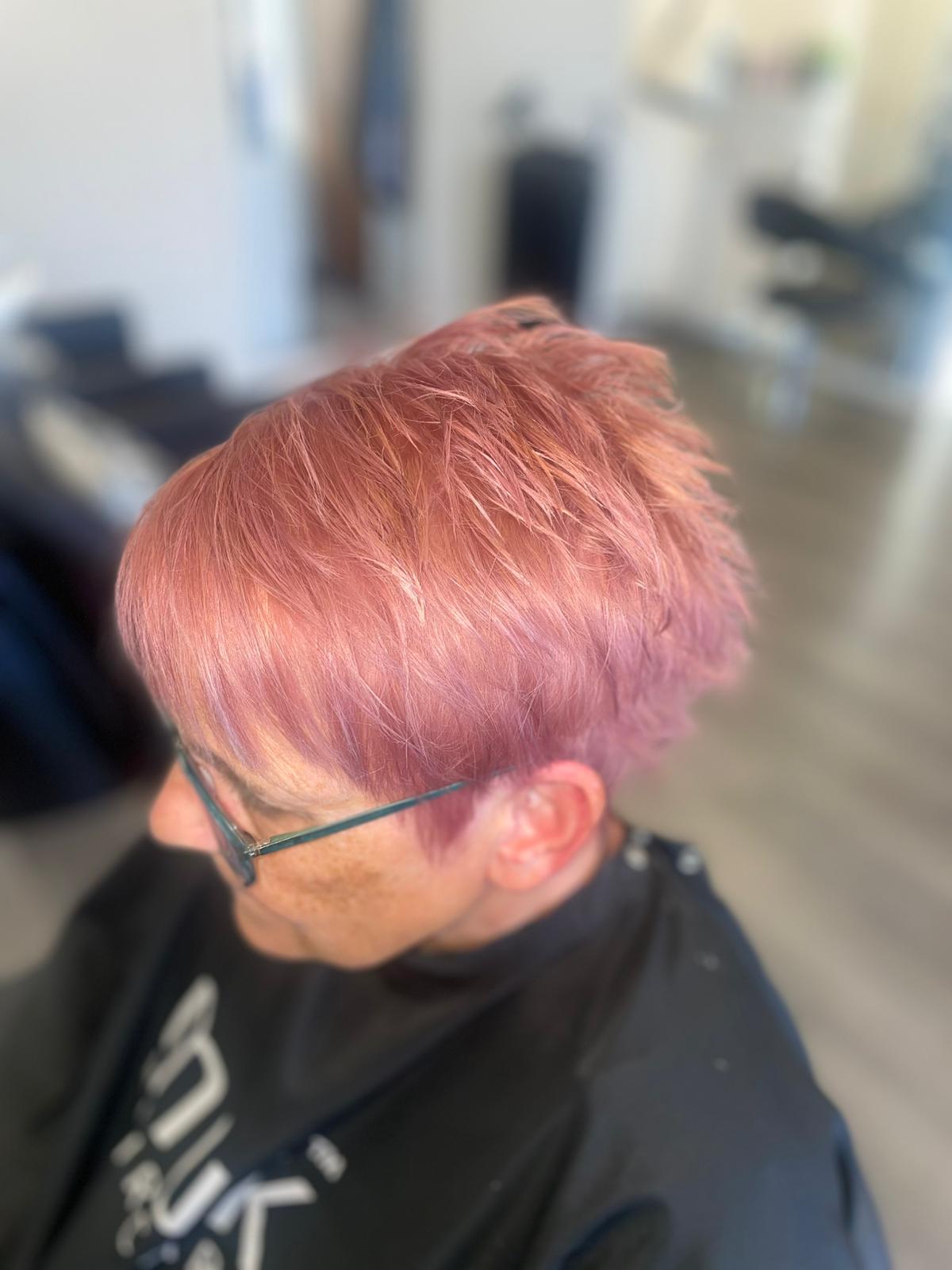 Think pink hair